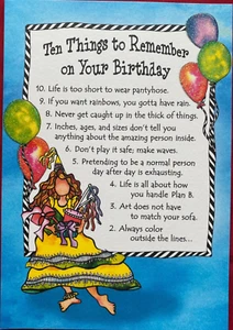 Blue Mountain Arts Greeting Card Birthday Age is nothing but a state of MIND - Picture 1 of 2