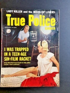 TRUE POLICE CASES Magazine Vintage September 1959 Teenage Sin Film Racket - Picture 1 of 4