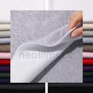 Sweatshirt Fabric Heavy Brushed Jumbo Fleece Cotton French Terry Matching Rib - Picture 1 of 77