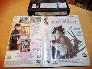 EDWARD SCISSORHANDS (1990) - Fox Video Big Box 1st VHS Issue - COMEDY ROMANCE! - Picture 1 of 3