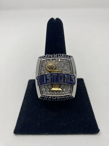2004 Detroit Pistons Championship Ring -Genuine Cover