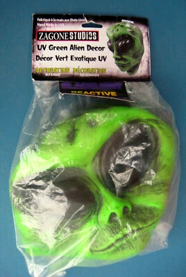 Zagone Studios UV Green Alien Head Decor - Factory Sealed - Image 1 of 4