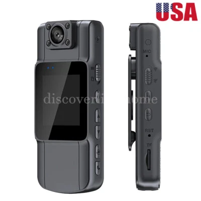 1080P Mini Body Camera Portable Video Recorder Motion Detection Cam Sports DV US - Image 1 of 4