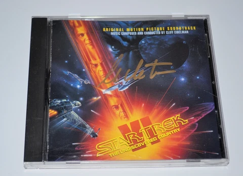 WILLIAM SHATNER Star Trek VI The Undiscovered Country  AUTOGRAPHED CD RARE! Cover