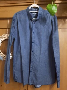 Tom Tailor Hemd XL fitted Business NEUWERTIG dunkelblau dezentes Muster - Bild 1 von 5