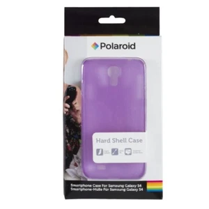 SAMSUNG GALAXY S4 PURPLE CLEAR POLAROID HARD SHELL CASE PROTECTION BACK CASE - Picture 1 of 1