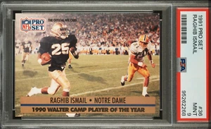 1991 Pro Set — Raghib “Rocket” Ismail — ROOKIE — MINT PSA 9 — NEW! - Picture 1 of 3