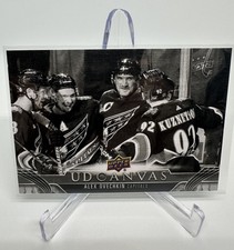 2023-24 Upper Deck Series 1 Black And White Parallel Canvas C85 Alex Ovechkin