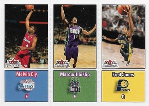 Melvin Ely Marcus Haislip Fred Jones Fleer 02-03 #287 Rookie Cards Clippers