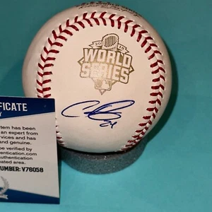 CHRISTIAN COLON (KC) Signed Official 2015 WORLD SERIES Baseball w/ Beckett COA - Picture 1 of 4