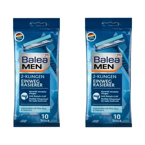 2 x 10 Balea MEN Einwegrasierer 2-Klingen 20 Rasierer Keramik veredelte Klingen - Bild 1 von 5