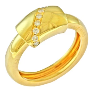 PIAGET Ring US 8 1/4 EU57 K18 yellow gold diamond dancer used - Picture 1 of 7