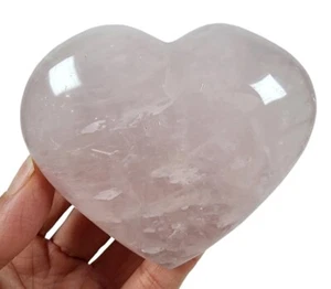 Rose Quartz Crystal Polished Heart 236.3 grams. - Picture 1 of 3