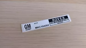 Classic Mini - MPI Rover ECU sticker/label - Picture 1 of 1
