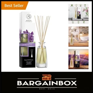 Lavender Reed Diffuser Set with Natural Essential Oil - 3.4 Oz Aromatherapy Gift - Picture 1 of 11