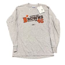 Vintage Reebok NFL Cleveland Browns Graphic Grey S Pullover Sweatshirt 4218