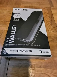 Tech21 Evo Wallet Tough Card Folio Flip Case für Samsung Galaxy S8 schwarz - Bild 1 von 3