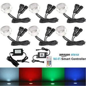 6x 30mm Controlador WIFI LED Foco empotrable Lámpara exterior Iluminación Terraza Spots - Imagen 1 de 14