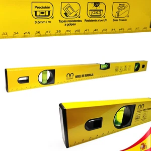 Magnetic Bubble Level With Tubular Rule Industrial Aluminum 30 To 50Cm - Picture 1 of 9