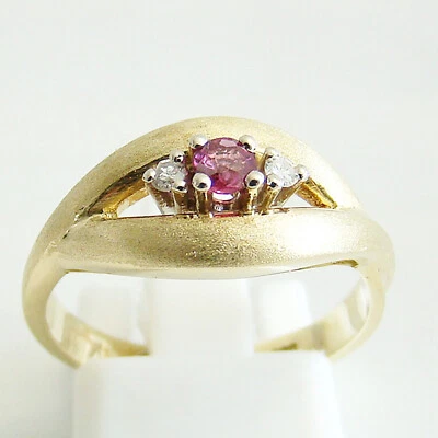 Ring Gold 585er Diamant Rubin 14 kt Goldschmuck Edelsteine Damen - Bild 1 von 4