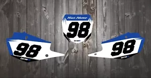 YAMAHA YZ YZF WR BACKGROUNDS NUMBER BOARD GRAPHICS 85 125 250 450 - Picture 1 of 5