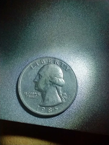 1985-P 5.66g Quarter, Error Double-Die on front and back of quarter. See photos Cover