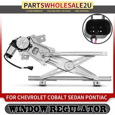 Front LH Power Window Regulator with Motor for Chevrolet Cobalt Pontiac G5 Sedan - Image 1 of 4