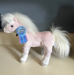 Peluche Breyer Un cheval à mon propre 10" licorne rose aurore sabots argent corne - Photo 1/12
