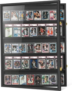 Baseball Graded Sport Card Display Case Large 40 Cards 40 Case, Black - Picture 1 of 7