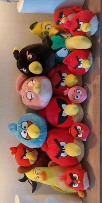 Angry Birds Plush Lot Of 16 - Commonwealth Toy & Novelty Rovio 2010–2021  - Image 1 of 4