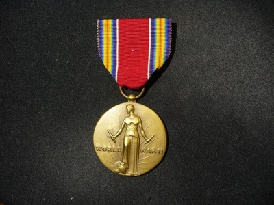 Medalla de bronce sin circular Freedom From Want de la Segunda Guerra Mundial con cinta Foto 1 de 4