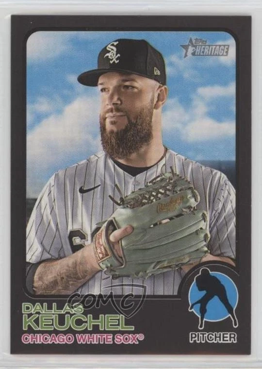 2022 Topps Heritage Black Border /50 Dallas Keuchel #133 - Image 1 of 2