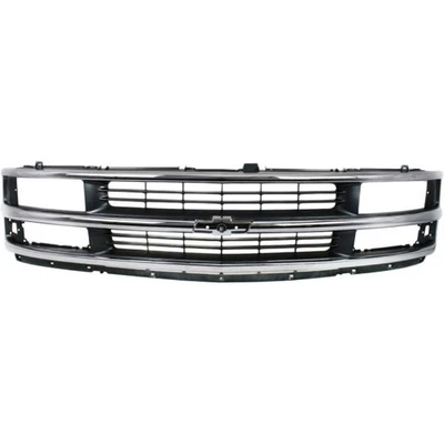 For Chevy Express 1500/2500/3500 Grille 1996-2002 Chrome Shell/Painted Gray Foto 1 de 4