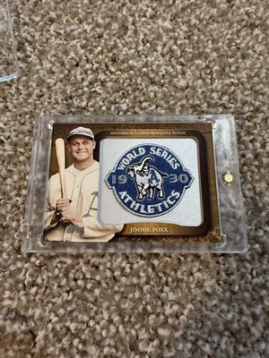 2009 Topps Legends of the Game Commemorative Patch #LPR-59 Jimmie Foxx Athletics - Image 1 of 4