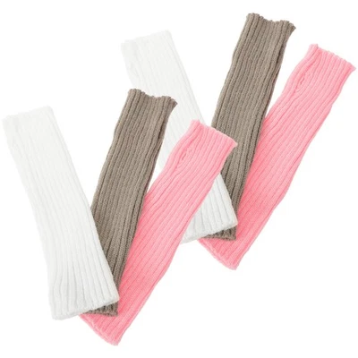  3 Pairs Guanti Lunghi Senza Dita Sleeve Braccio Carine Copertura Del Inverno - Immagine 1 di 4