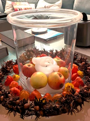 großes  Windlicht für große Kerze geeignet Vase Übertopf klares  Glas - Bild 1 von 2