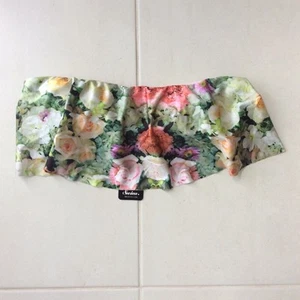 WildFox Swim Women Sz S Strapless Bikini Top Fairy Wall Floral Swimwear NWT - Picture 1 of 7