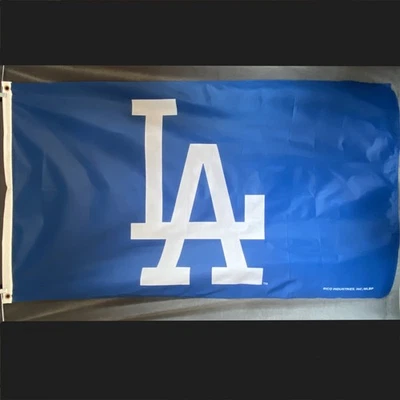 LA Dodgers Banner Flag Official Team LA Logo Fan Cave Decor  - Image 1 of 4