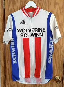 Aussie Schwinn Wolverine Sportverein Radtrikot Gesäßtaschen Kurzarm L - Bild 1 von 11