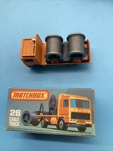 Matchbox 26 Cable Truck orange mit Box neu - Bild 1 von 6