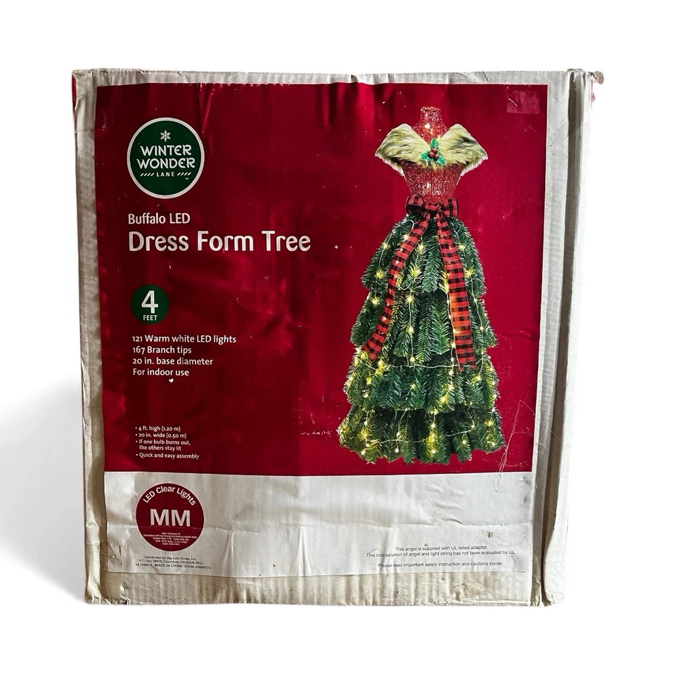 Winter Wonder Lane 4ft Pre-Lit LED Dress Form Christmas Tree - Image 1 of 1