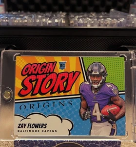 Zay Flowers 2023 Panini Origins Story Case Hit SSP - Bild 1 von 2