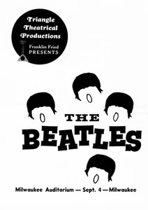 The Beatles - 1964 - Milwaukee Program Cover Poster #1 - Bild 1 von 1