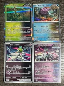IRON VALIANT 079/162 & 080/162 RARE WALING WAKE 063/167 IRON LEAVES 019/167 HOLO - Bild 1 von 4