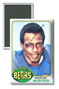 Walter Payton Chicago Bears 1976 novato fútbol americano imán de 2" x 3" - Imagen 1 de 3