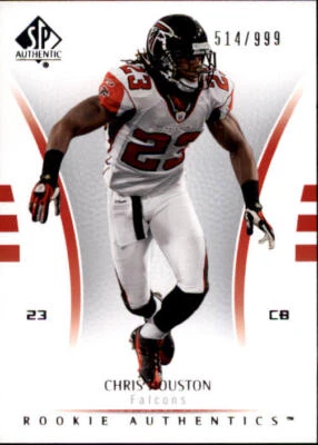 B0364- 2007 SP Authentic #172 Chris Houston RC /999 - NM-MT - Image 1 of 2