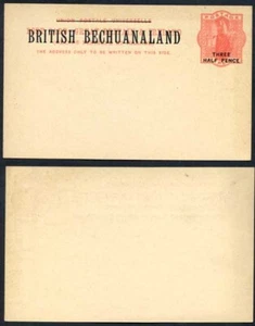 Postal extranjera roja británica de Bechuanalandia 1 1/2d O/P en QV 1d como nueva - Imagen 1 de 1