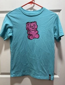 Fortnite Youth Turquoise  Large 10/12 T-Shirt Epic Games Pink Gummy Bear - Picture 1 of 8