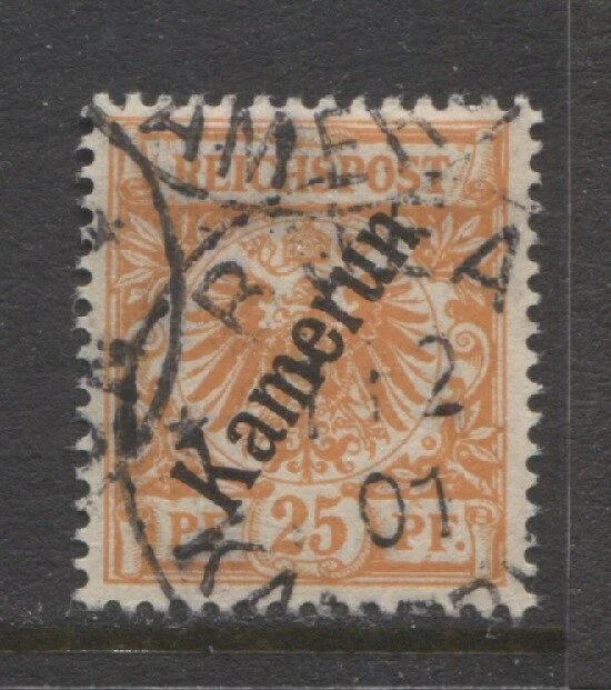 Germany colonies 1899 Cameroun 25 Pfennig early issue used  BUEA, $ 141.00 - Image 1 of 1