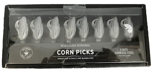 William Sonoma Edelstahl Mais Picks - 8er Set NEU - Bild 1 von 5